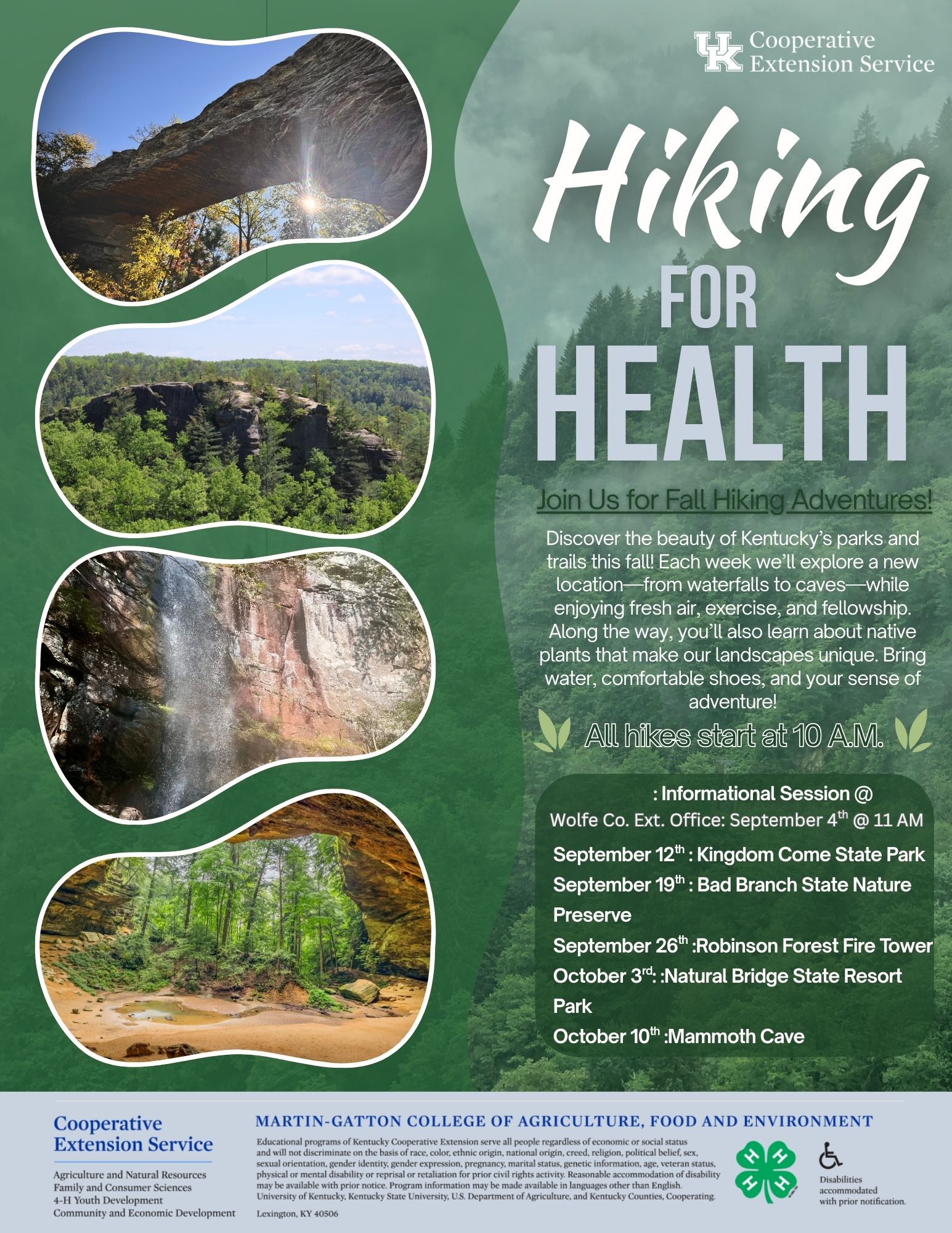 Hiking for Health -Informational Meeting 